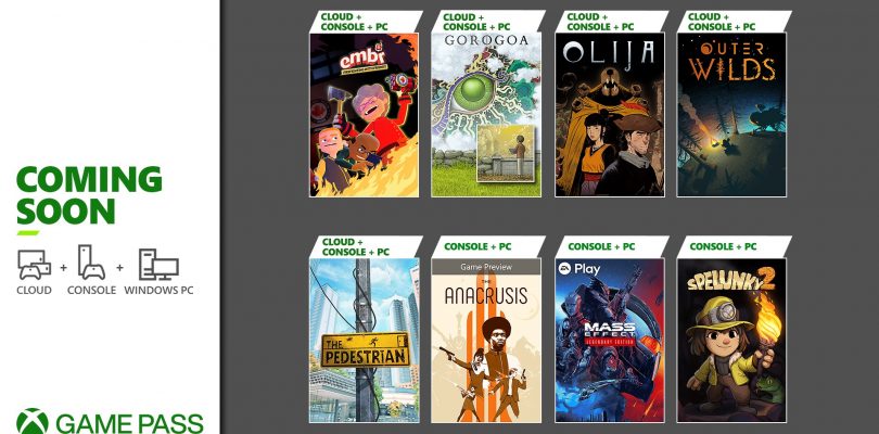 Anunciados los primeros juegos para GamePass del año.
