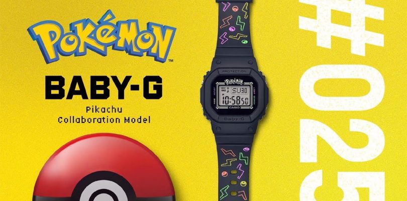 Pokémon y Baby-G lanzan una linea de relojes para celebrar el 25 aniversario de la marca.