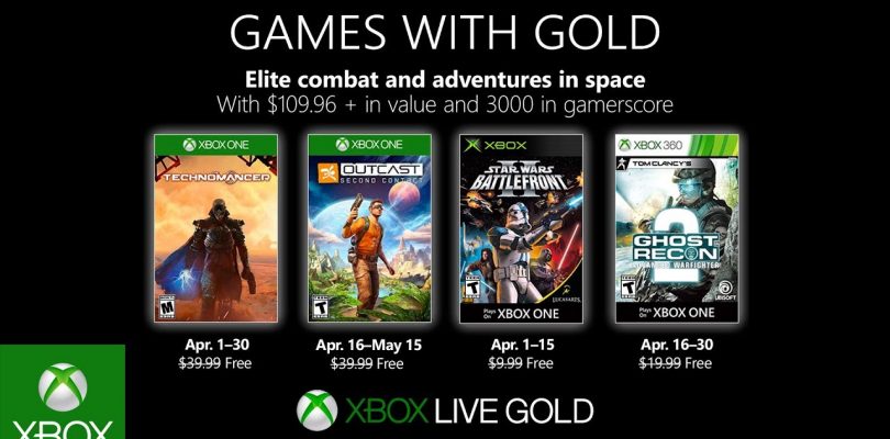 Microsoft presenta los Games with Gold de abril