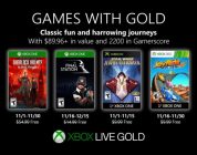 Anunciados los Games with Gold de noviembre