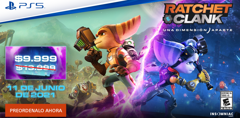 PlayStation anuncia de Ratchet & Clank: Rift Apart en pre-venta física a un precio especial en Argentina.