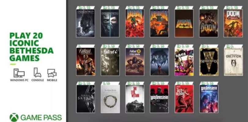 Game Pass incorporará 20 juegos de Bethesda a partir de mañana.